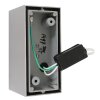Applique murale d'extérieur Steinhauer Acier inoxydable, 2 lumières