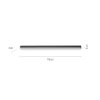 Plafonnier Paul Neuhaus PURE-LINES LED Anthracite, 1 lumière, Télécommandes