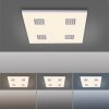 Plafonnier Paul Neuhaus PURE-NEO LED Aluminium, 4 lumières, Télécommandes