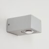 Applique murale d'extérieur Curvel LED Argenté, 2 lumières