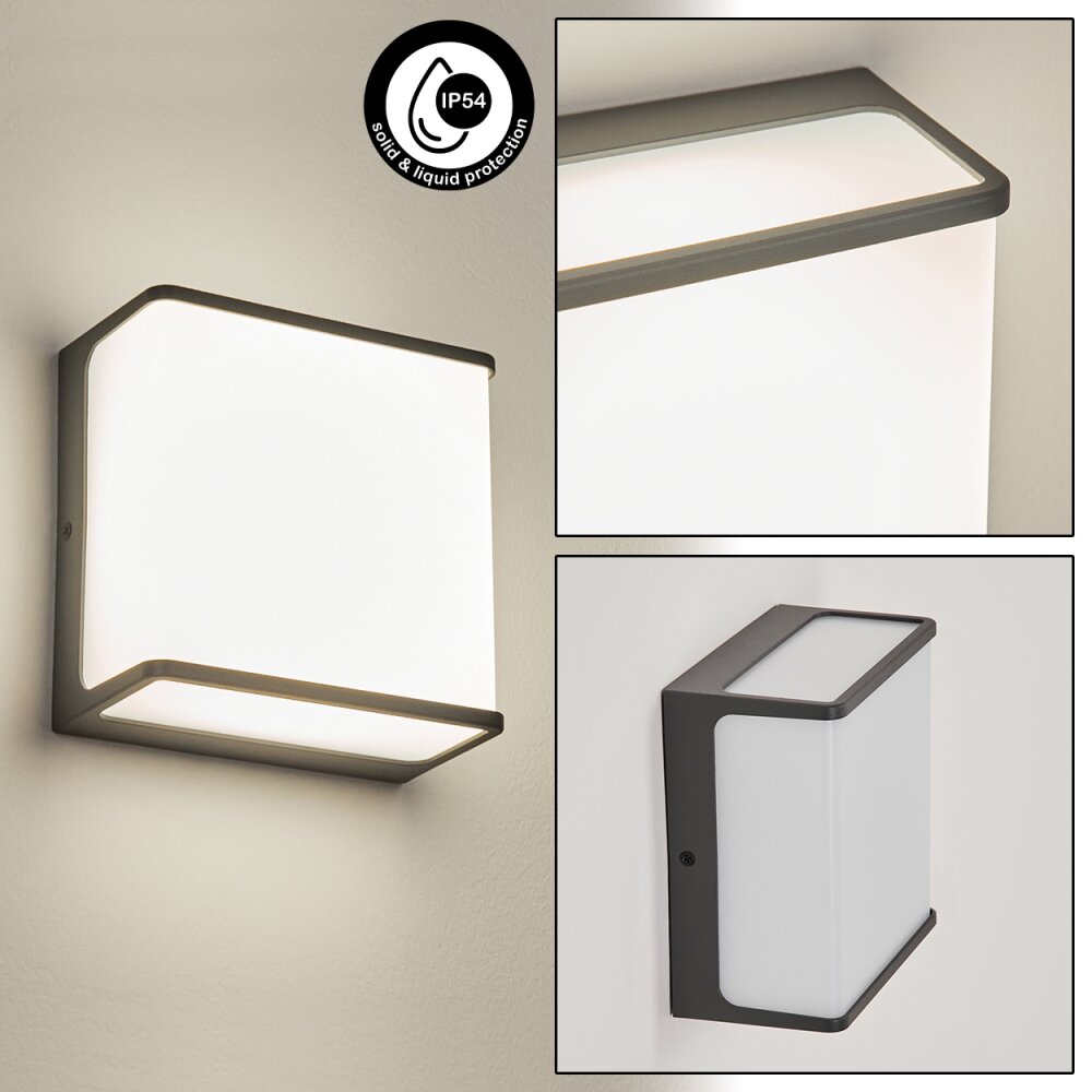 Applique murale d'extérieur Burseryd LED Anthracite, Blanc, 1 lumière main product photo
