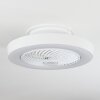 Ventilateur de plafond Azenha LED, 1 lumière, Télécommandes