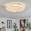 Plafonnier Adegoiva LED Blanc, 1 lumière