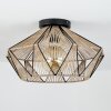 Plafonnier Pardieiro Noir, 1 lumière