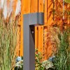 Borne lumineuse  Kingstown Anthracite, 1 lumière, Détecteur de mouvement