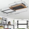 Plafonnier  Ramilos LED Écru, Noir, 1 lumière