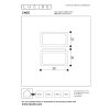 Applique murale d'extérieur Lucide CAGE LED Anthracite, 1 lumière