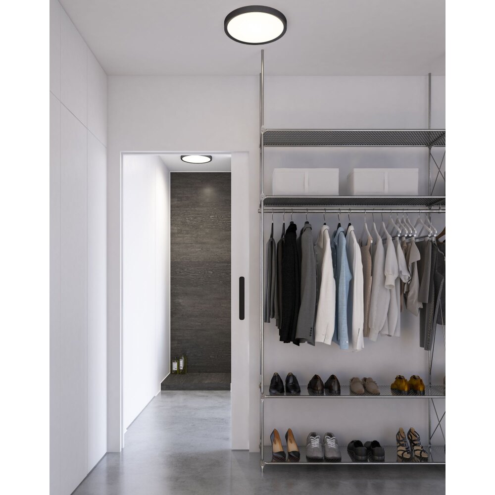 Plafonnier Nordlux LIVASMART LED Noir, 1 lumière, Changeur de couleurs main product photo