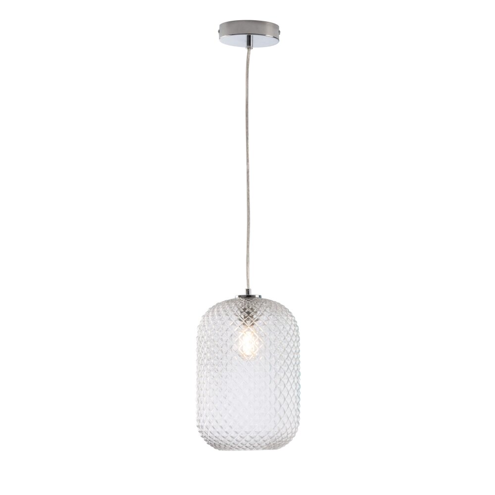 Suspension Luce-Design ASHFORD Chrome, 1 lumière main product photo