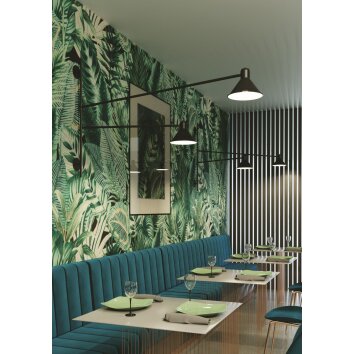 Applique murale Luce-Design DUETTO Noir, 1 lumière