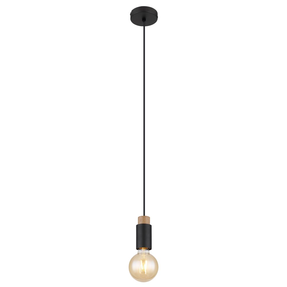 Suspension Globo MATTI Écru, Noir, 1 lumière main product photo