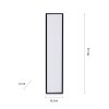 Plafonnier Leuchten-Direkt FLAT LED Noir, 1 lumière