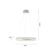 Suspension Paul-Neuhaus TITUS LED Blanc, 1 lumière