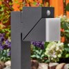 Borne lumineuse  Toogong LED Anthracite, 1 lumière, Détecteur de mouvement