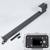 Borne lumineuse  Toogong LED Anthracite, 1 lumière, Détecteur de mouvement