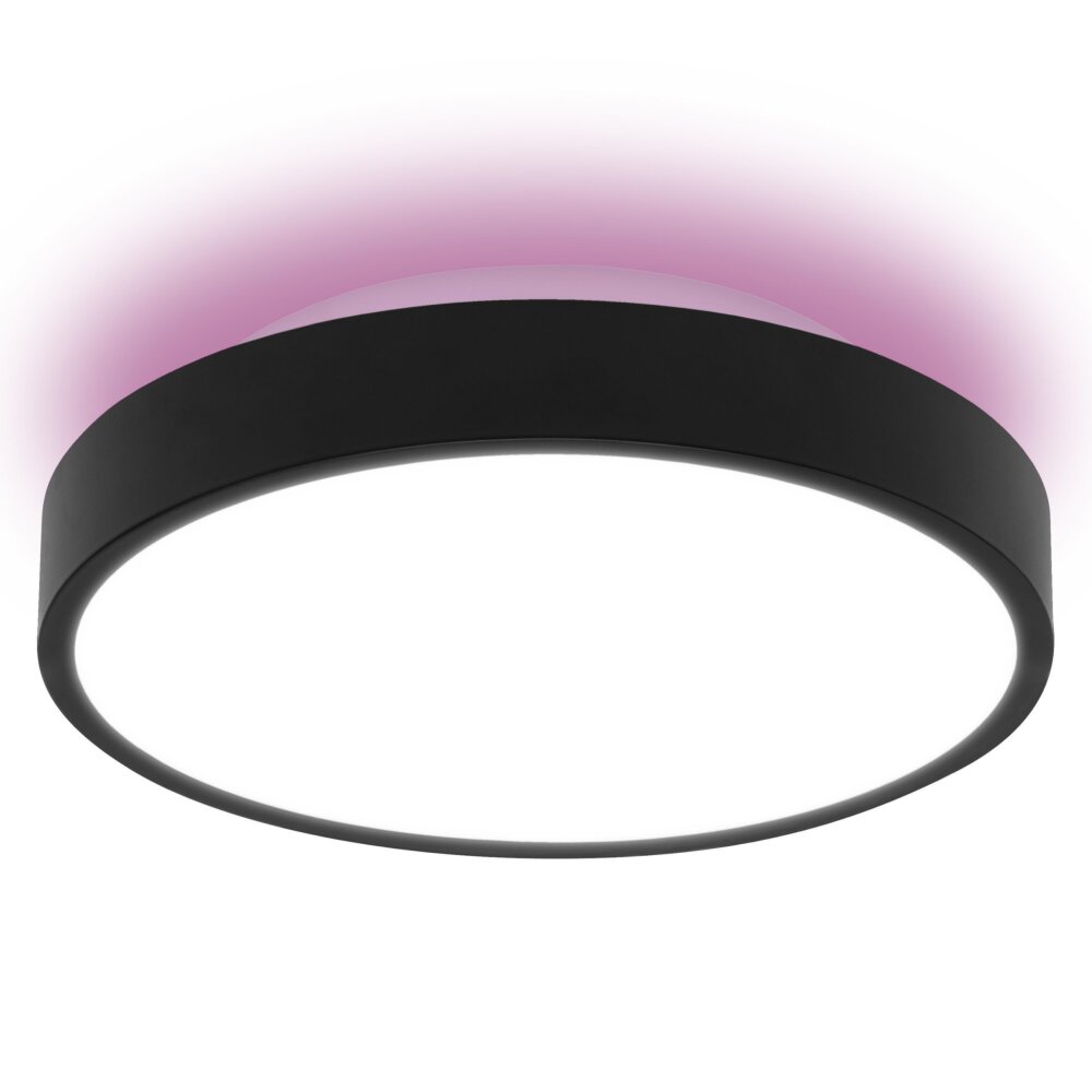 Plafonnier LEDVANCE Decorative Noir, 1 lumière, Changeur de couleurs main product photo