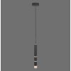 Suspension Paul-Neuhaus PURE-VEGA LED Noir, 3 lumières