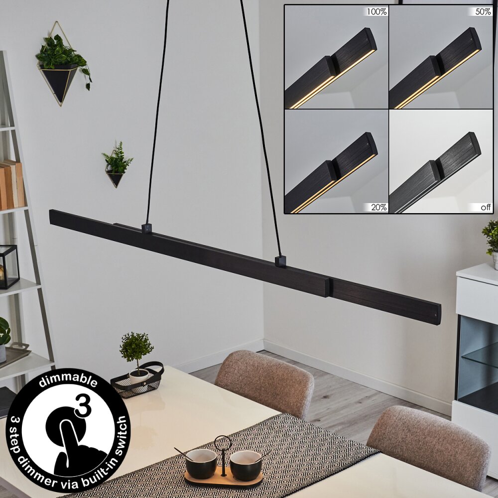 Suspension Kopila LED Noir, 1 lumière main product photo