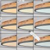Plafonnier  Salmi LED Anthracite, Brun, Couleur bois, Noir, 1 lumière, Télécommandes