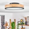 Plafonnier  Salmi LED Anthracite, Brun, Couleur bois, 1 lumière