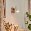 Applique murale  Javel Chrome, Couleur bois, Écru, 1 lumière