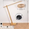 Lampadaire  Brooker Écru, 1 lumière