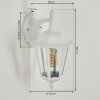 Applique murale d'extérieur  Pamputa Blanc, 1 lumière