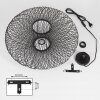 Applique murale  Brooker Noir, 1 lumière