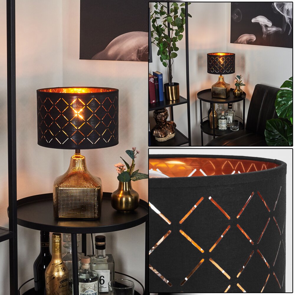 Lampe de table Osorno Or, 1 lumière main product photo