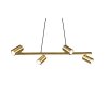 Suspension Trio Marley Vieux laiton, 4 lumières