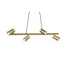 Suspension Trio Marley Vieux laiton, 4 lumières