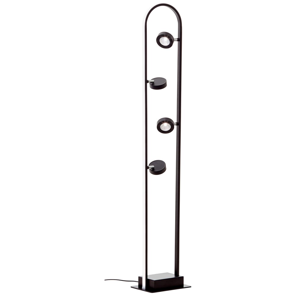 Lampadaire Brilliant Nebeker LED Noir, 4 lumières, Télécommandes main product photo