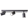 Plafonnier Brilliant Jello LED Noir, 3 lumières