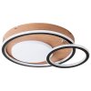 Plafonnier Brilliant Karney LED Brun, Noir, 1 lumière