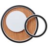 Plafonnier Brilliant Karney LED Brun, Noir, 1 lumière