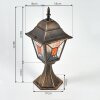 Borne lumineuse  Halla Or, Noir, 1 lumière