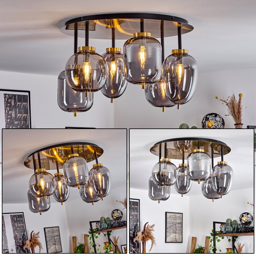 Plafonnier Verbania Laiton, 6 lumières main product photo