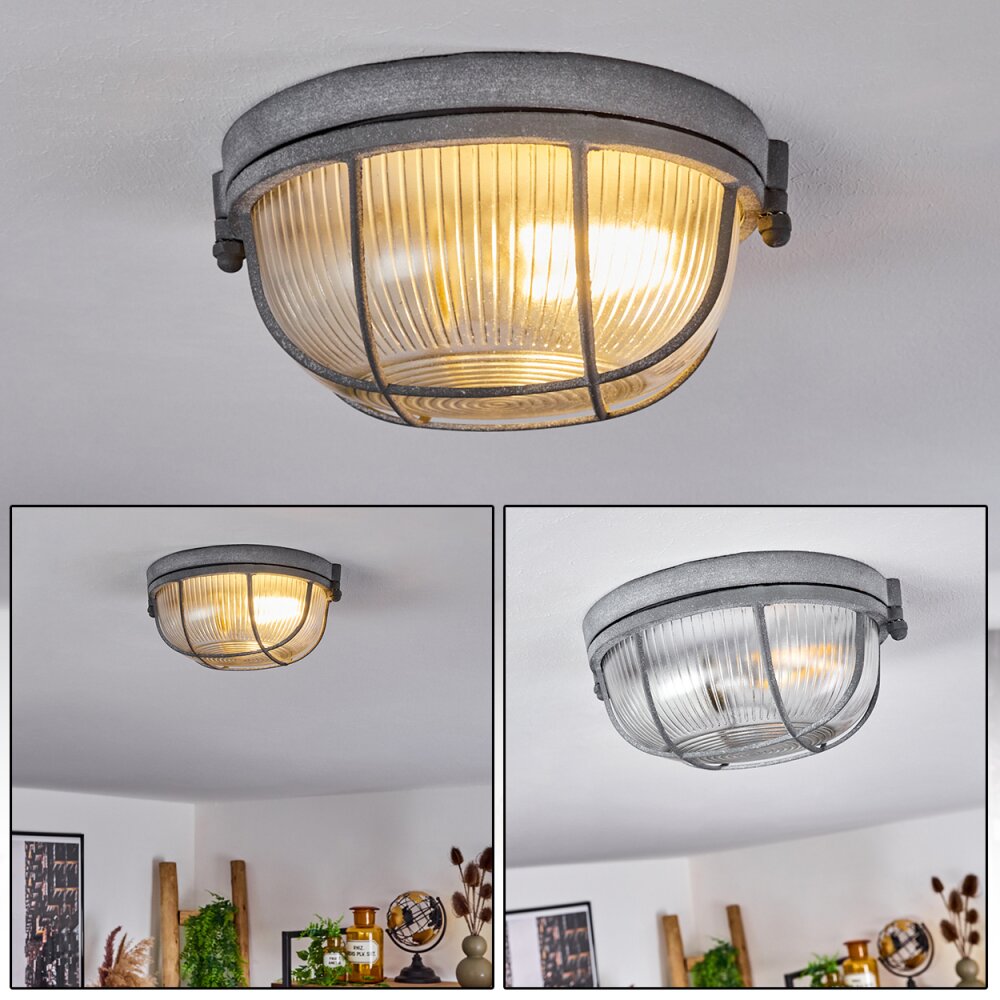 Plafonnier Chaquire Gris, 1 lumière main product photo