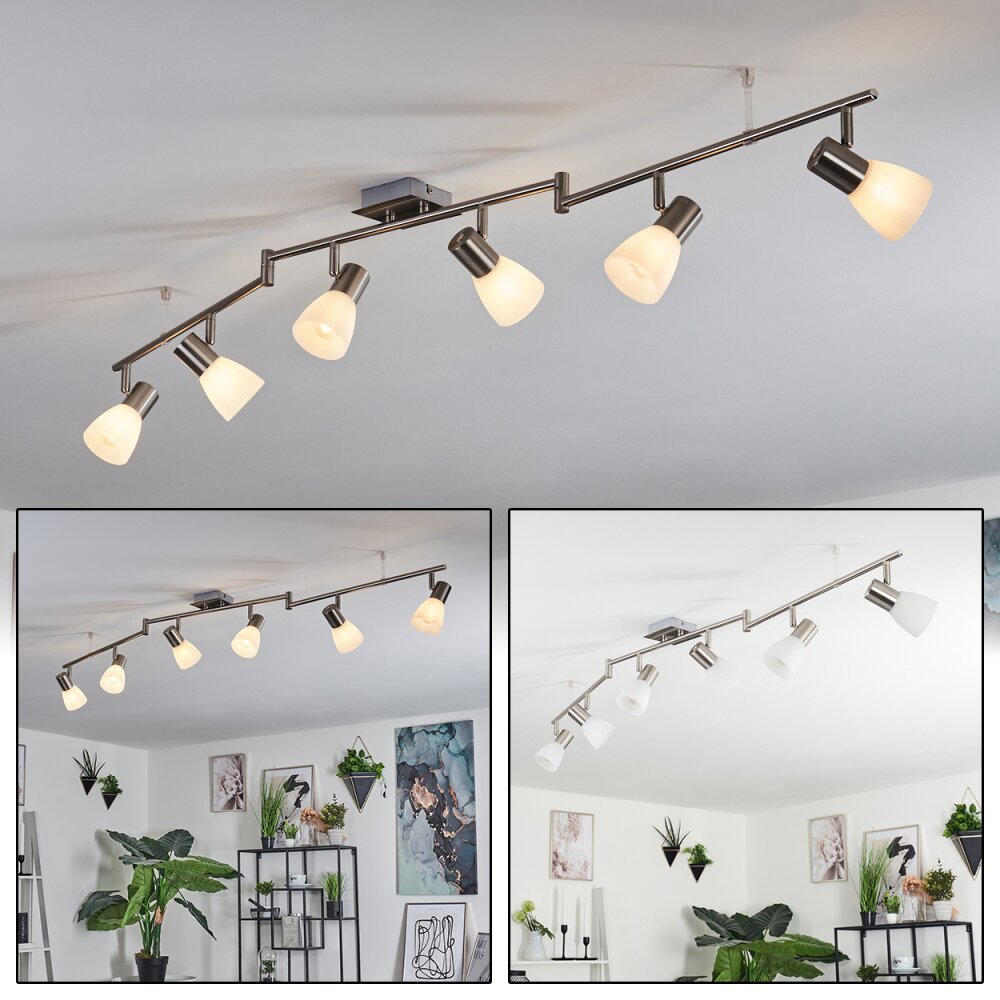 Plafonnier Villaseca LED Nickel mat, 6 lumières main product photo