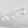 Plafonnier  Javel Chrome, Blanc, 5 lumières