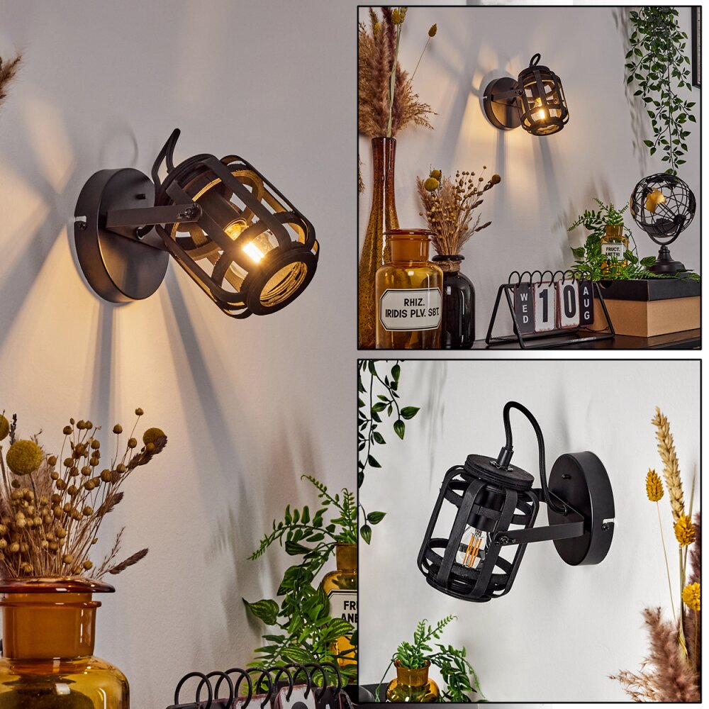 Applique murale Teheran Noir, 1 lumière main product photo