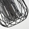 Suspension  Saitoco Noir, 3 lumières