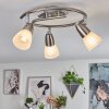 Plafonnier  Chapod LED Nickel mat, 3 lumières Plafonnier  Chapod LED Nickel mat, 3 lumières