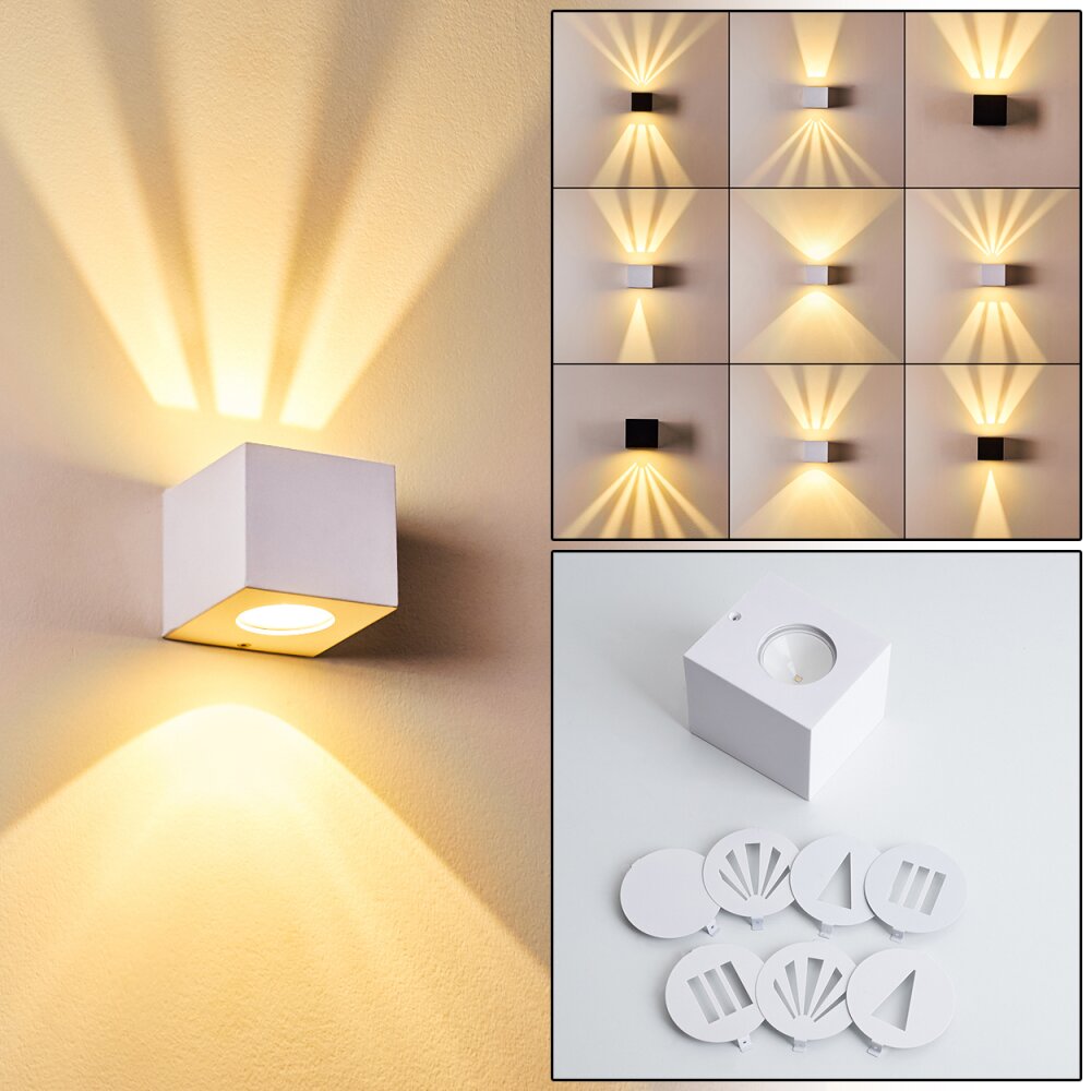 Applique murale d'extérieur Jonava LED Blanc, 2 lumières main product photo