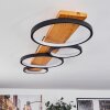 Plafonnier  Rodekro LED Bois clair, Noir, 1 lumière