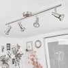 Plafonnier  Lonquimay Nickel mat, 4 lumières