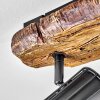 Plafonnier  Bardhaman Bois clair, Couleur bois, Noir, 2 lumières
