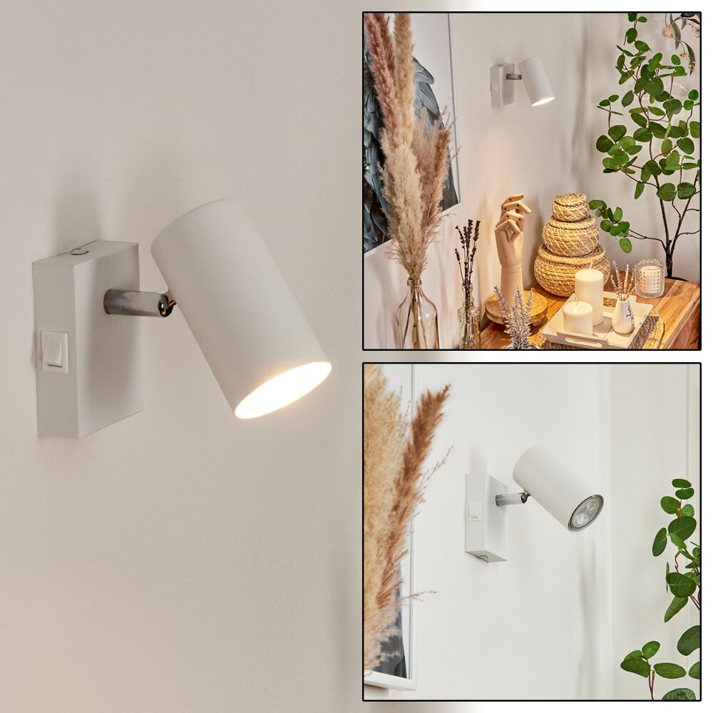 Applique murale Javel Chrome, Blanc, 1 lumière main product photo