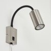 Applique murale  Javel Nickel mat, Noir, 1 lumière