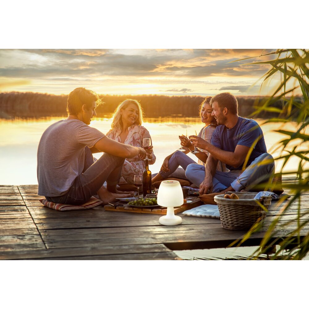 Lampe à poser FHL easy Barletta LED Blanc, 1 lumière, Changeur de couleurs main product photo